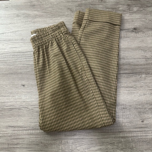 Madewell huston pull on tapered pants in zander gingham plaid - Picture 2 of 6